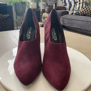 Charles David Burgundy Women's Heels